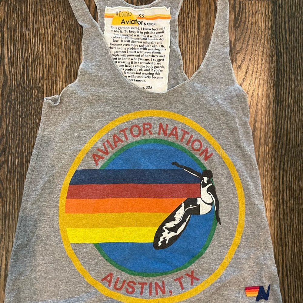 Aviator Nation tank top and leggings